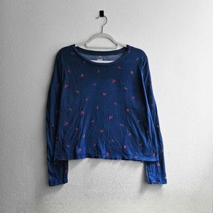 VS PINK Cherries Print Long Sleeve T-shirt